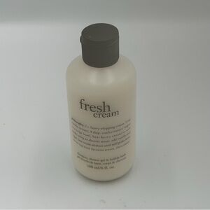New Philosophy Fresh Cream 6oz Shampoo Shower Gel and Bubble Bath And Body Seal